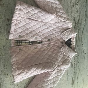 Baby girl pale pink Burberry Coat, 12 months